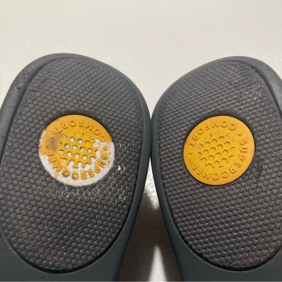 FITFLOP Sz  10 Superskate Burgundy Velveteen Flats Slip-on Comfort Shoes - Picture 11 of 13